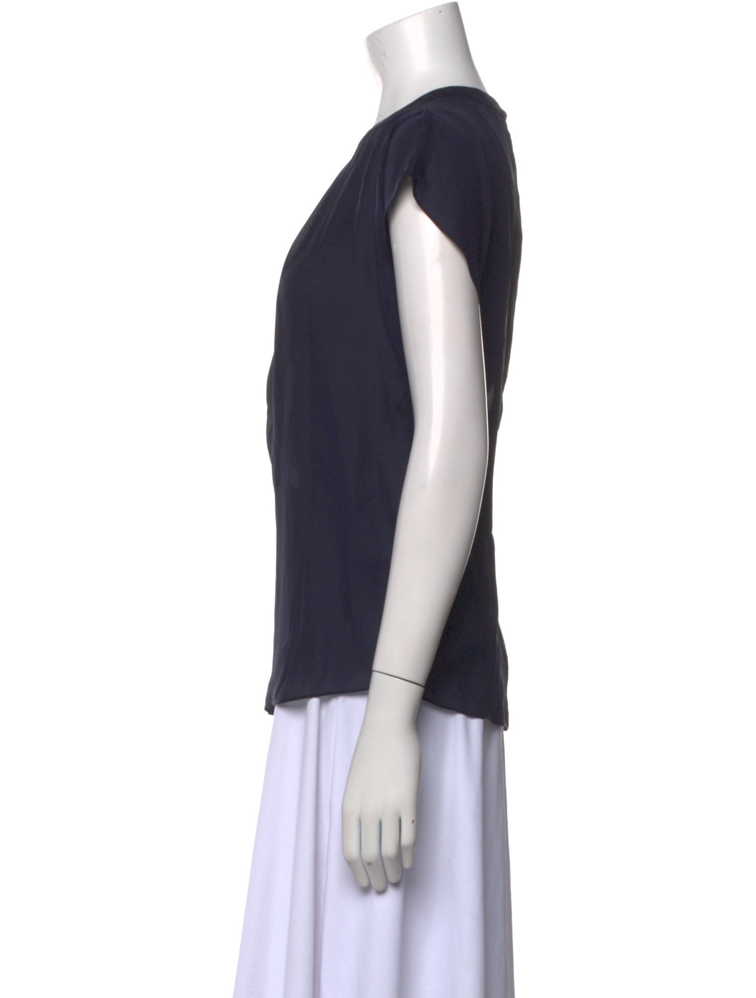 L'Agence Silk Crew Neck Blouse w/ Tags