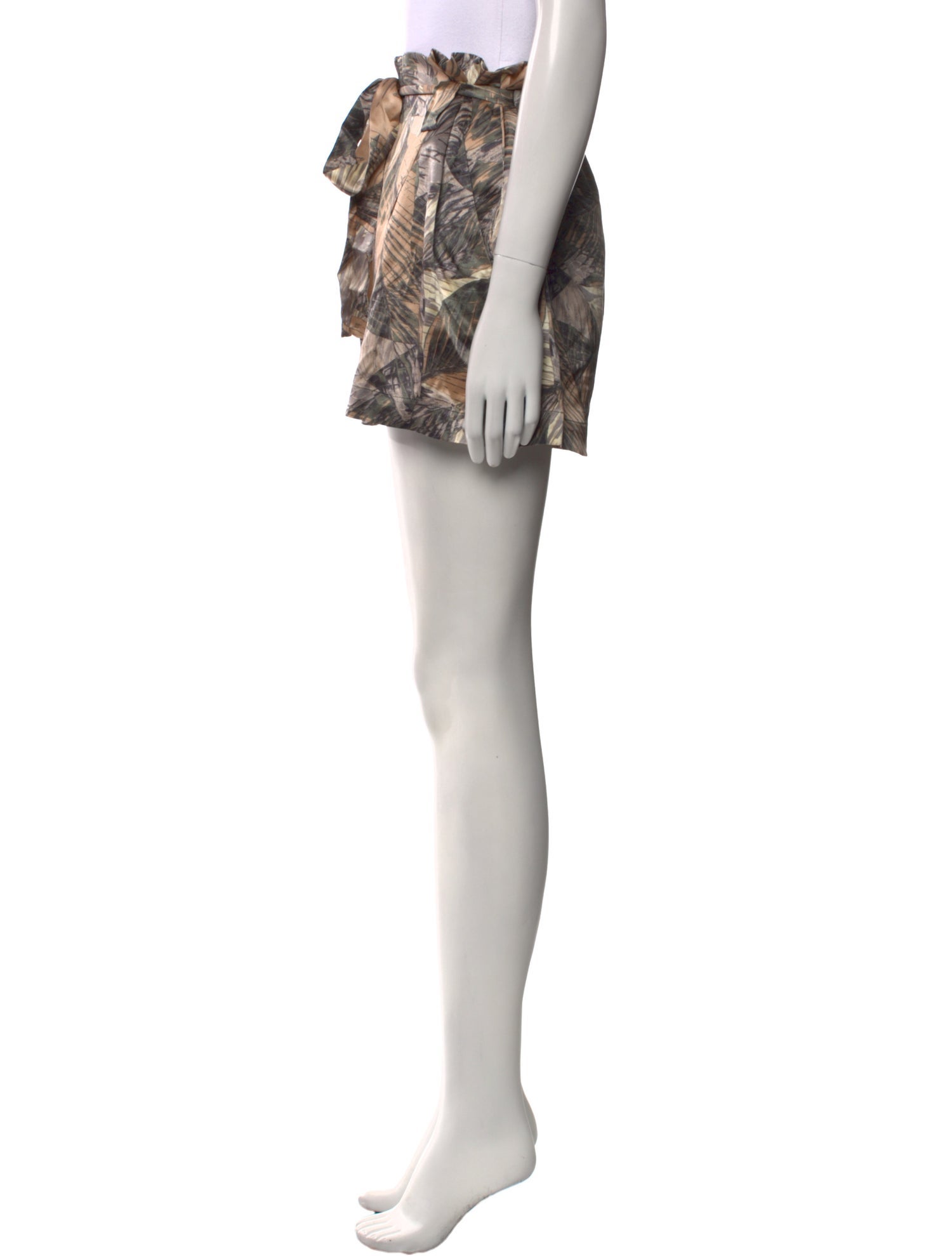 L'Agence Silk Mini Shorts