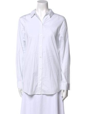 L'Agence Long Sleeve Button-Up Top