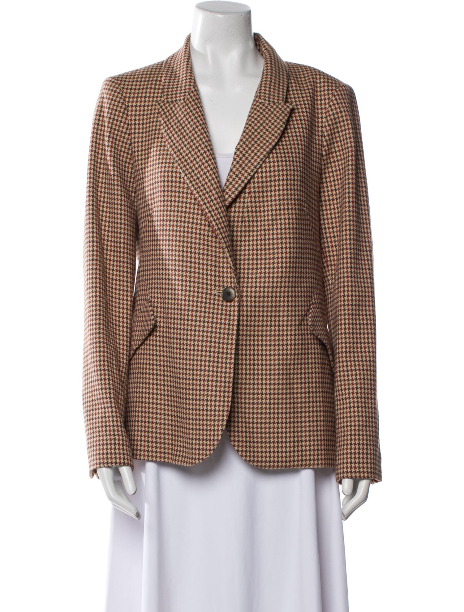 L'Agence Plaid Print Blazer