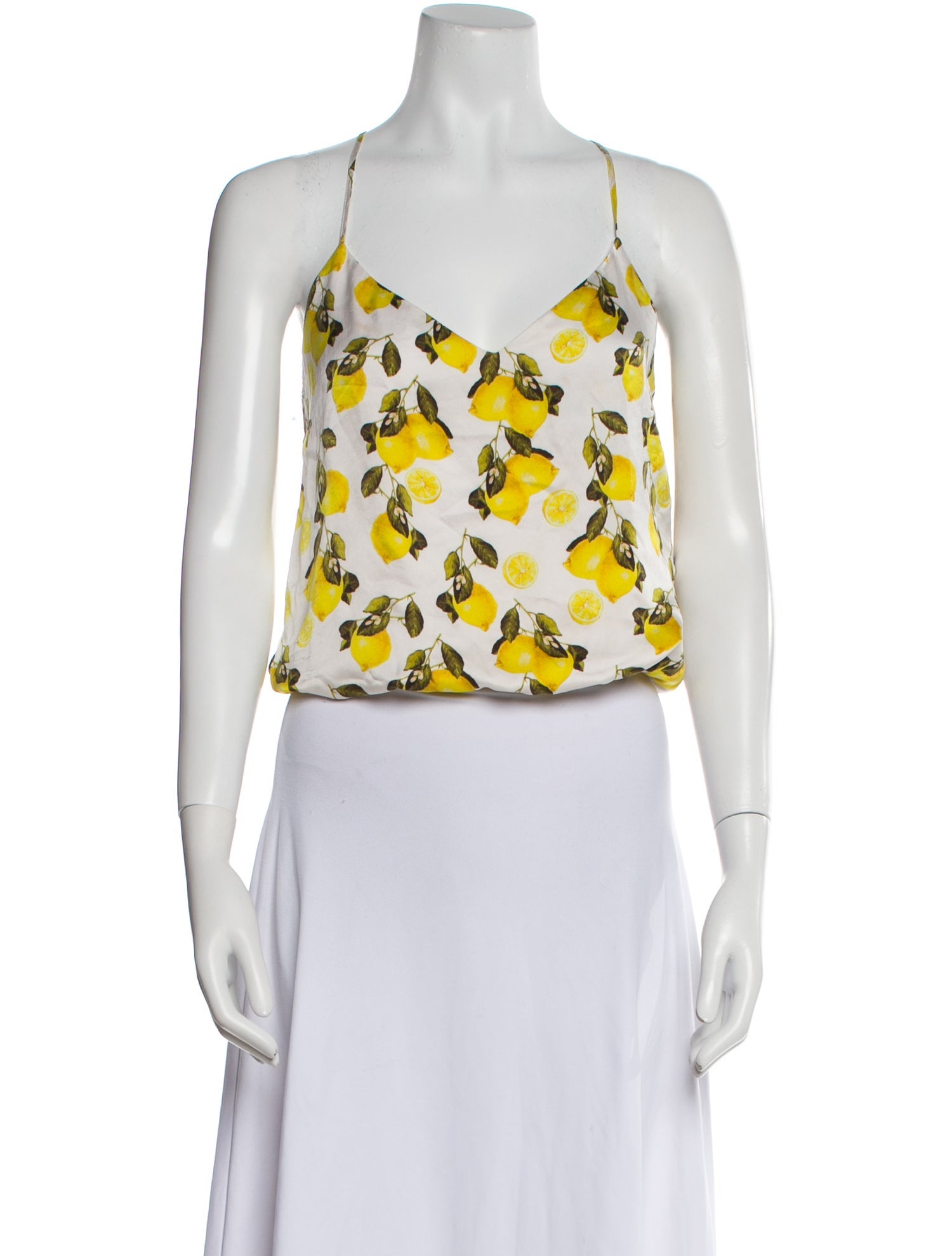 L'Agence Printed V-Neck Romper