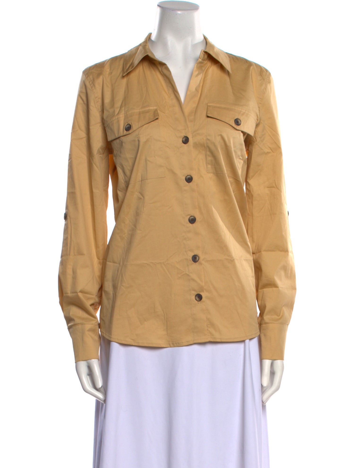 L'Agence Long Sleeve Button-Up Top w/ Tags