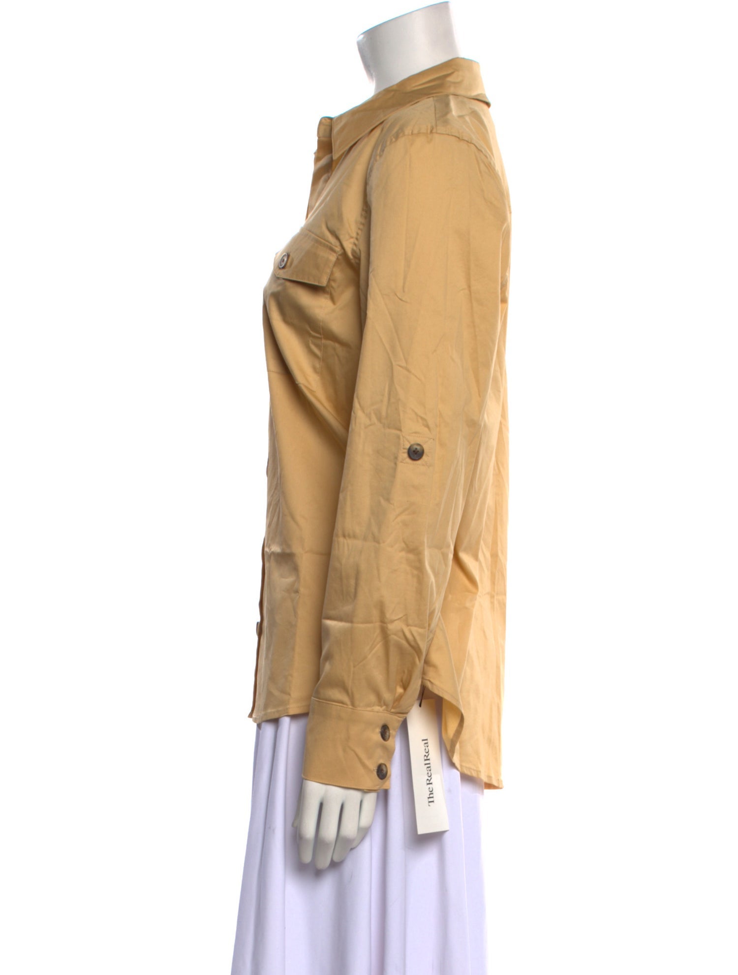 L'Agence Long Sleeve Button-Up Top w/ Tags