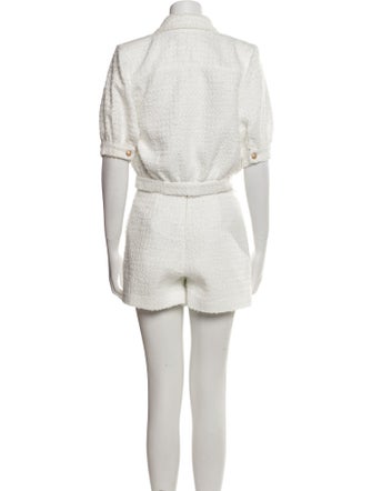 L'Agence Tweed Pattern Short Set