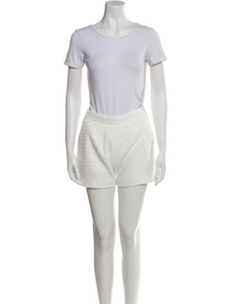 L'Agence Tweed Pattern Short Set