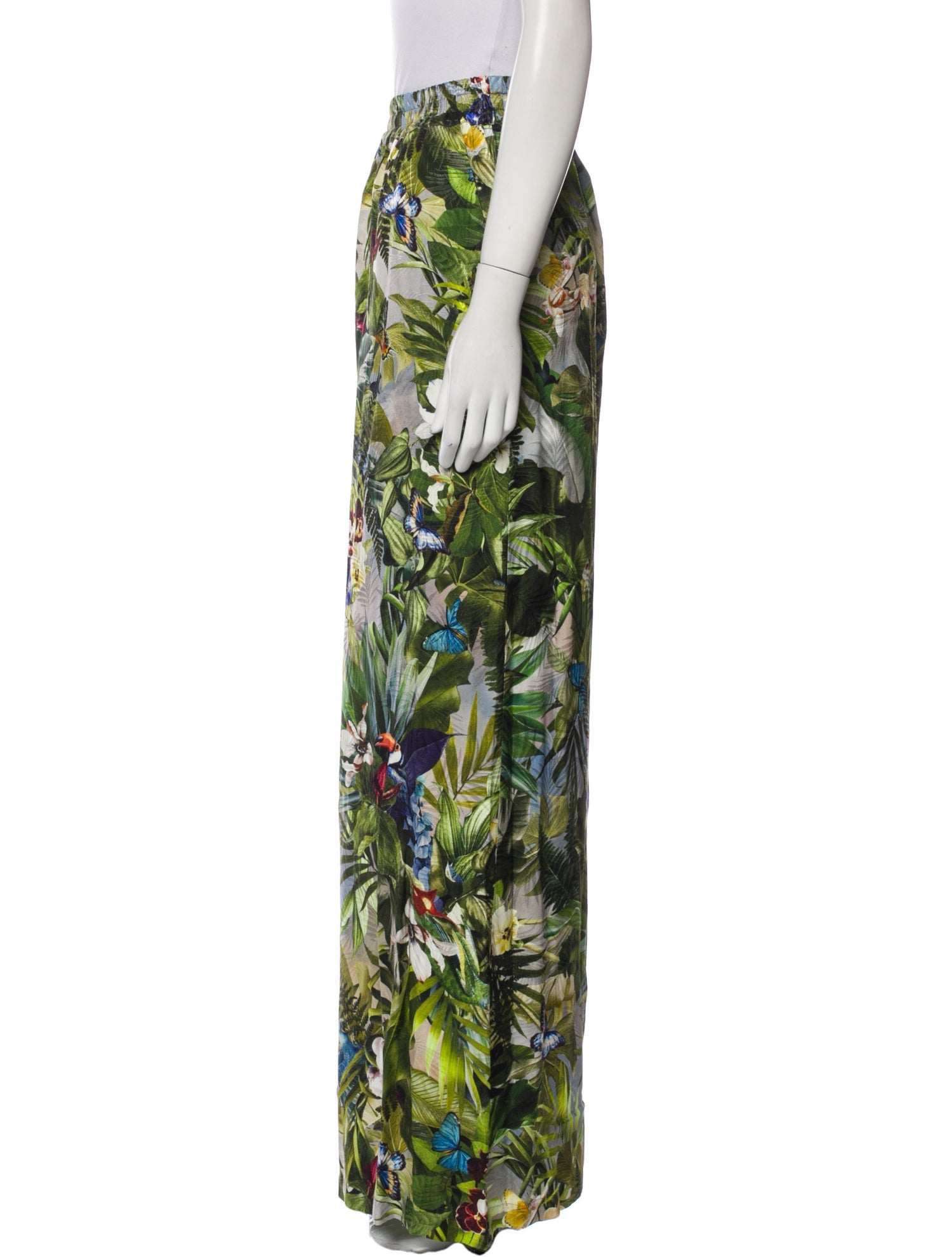 L'Agence Printed Wide Leg Pants