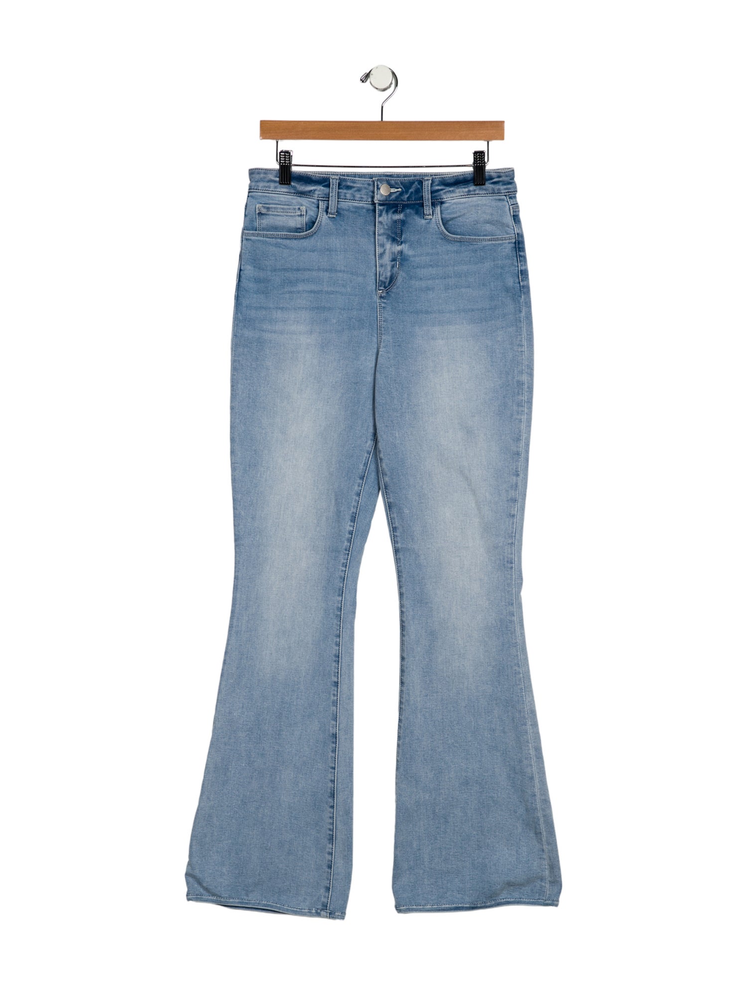 L'Agence Mid-Rise Wide Leg Jeans
