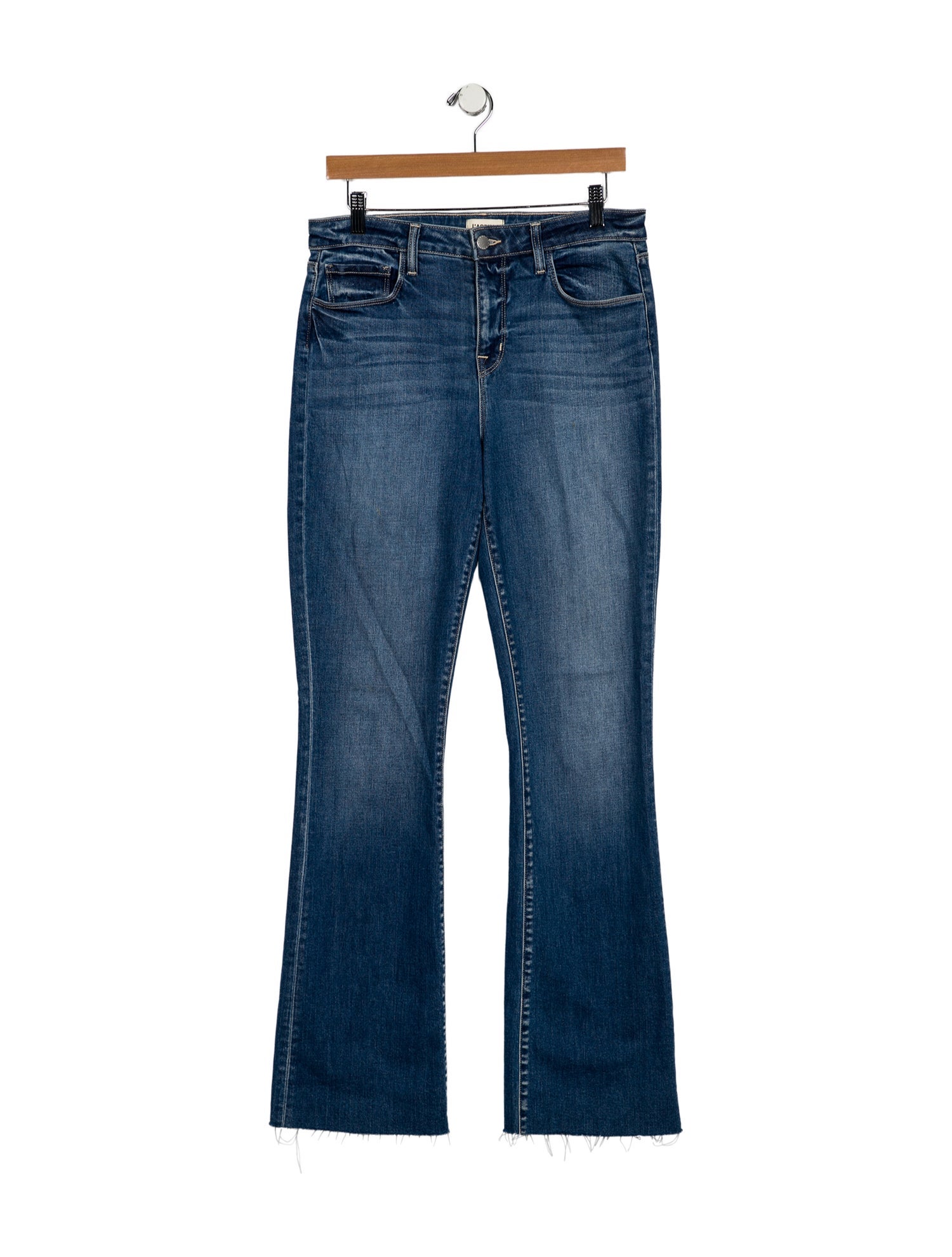 L'Agence Mid-Rise Wide Leg Jeans