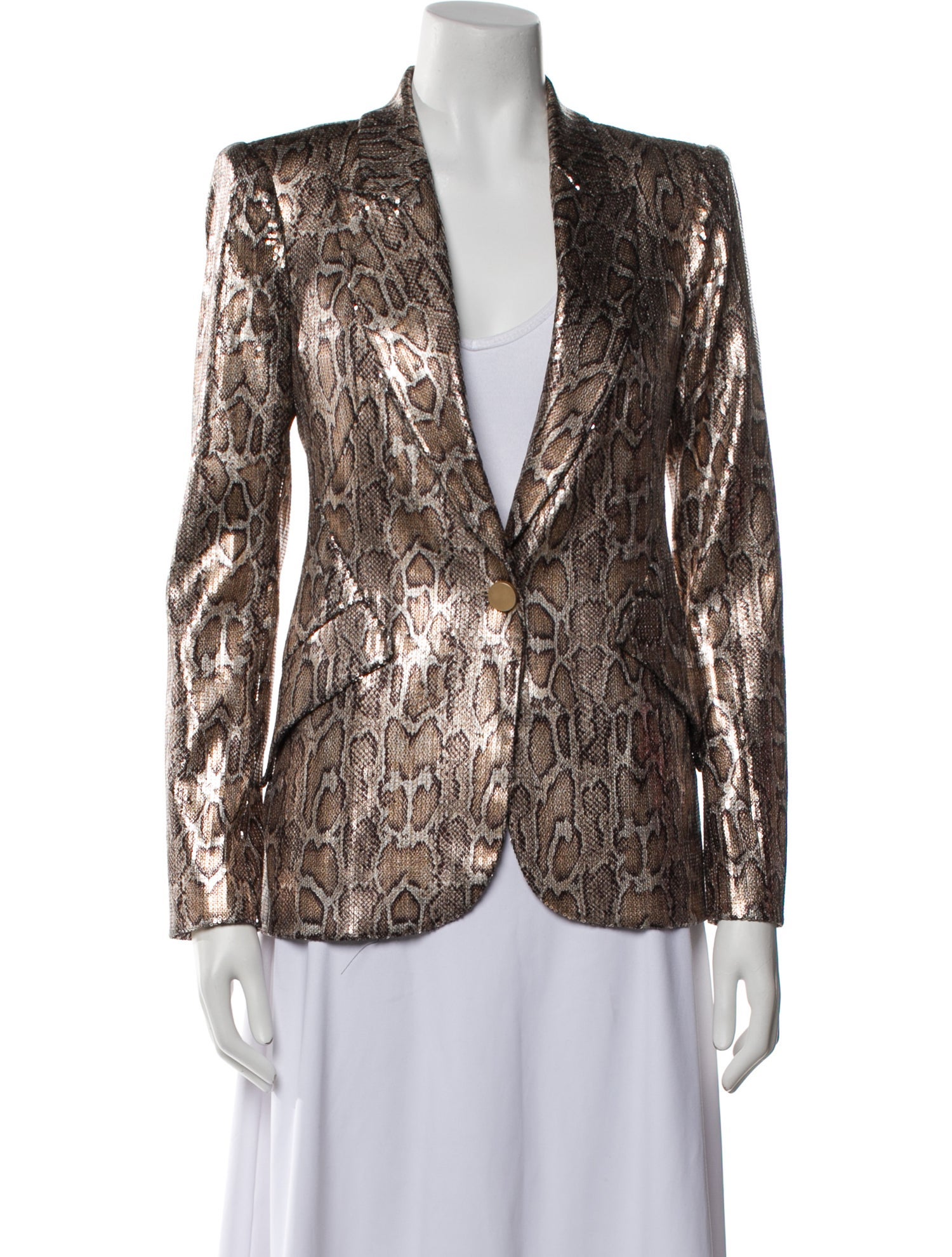 L'Agence Animal Print Jacket