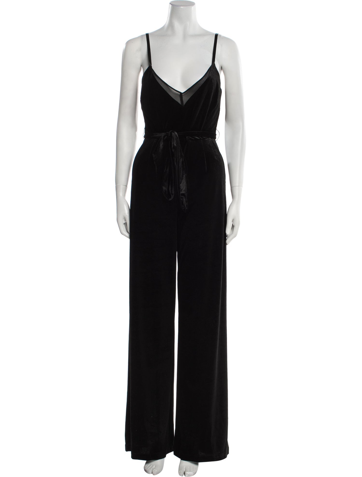 L'Agence Plunge Neckline Jumpsuit