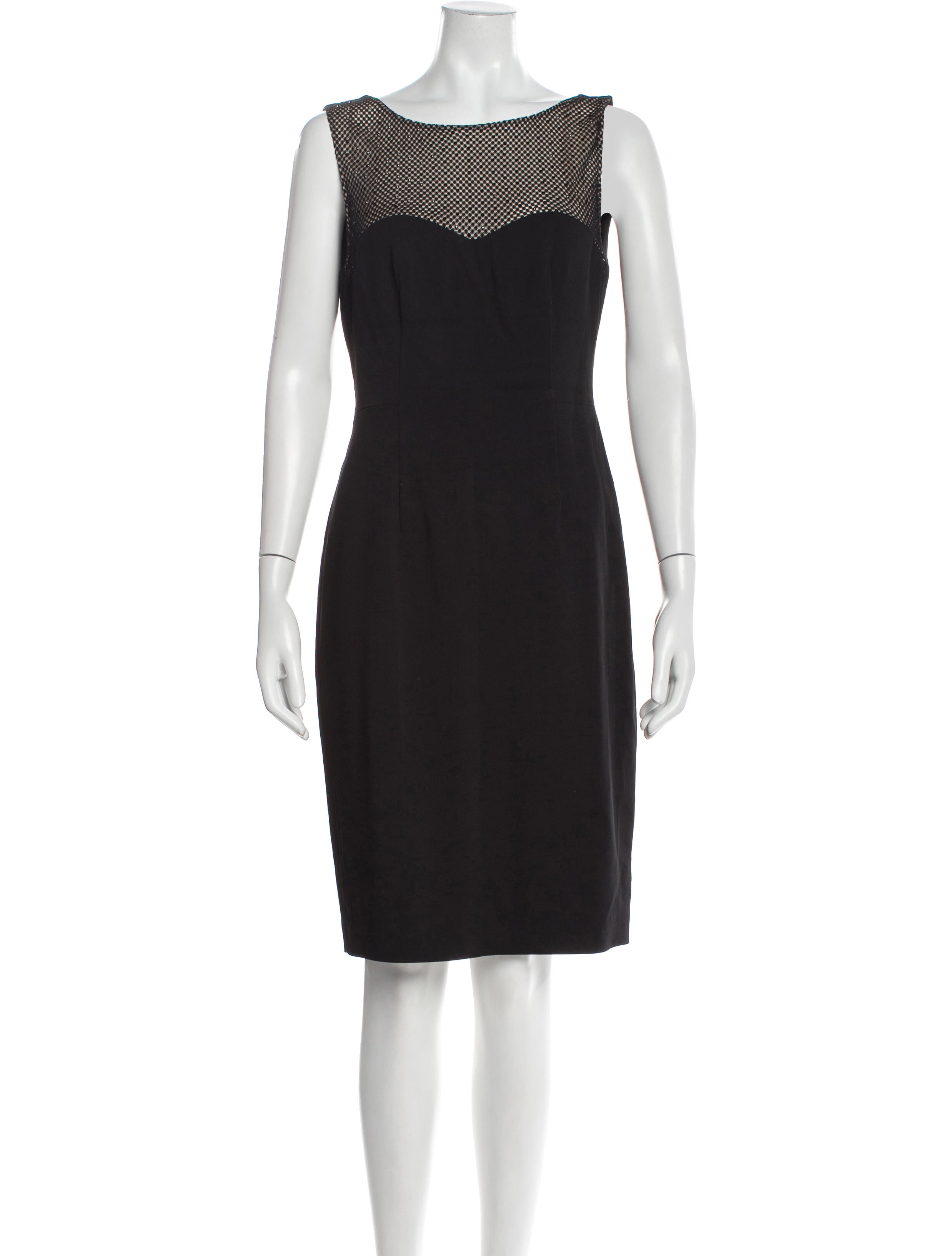 L'Agence Bateau Neckline Knee-Length Dress