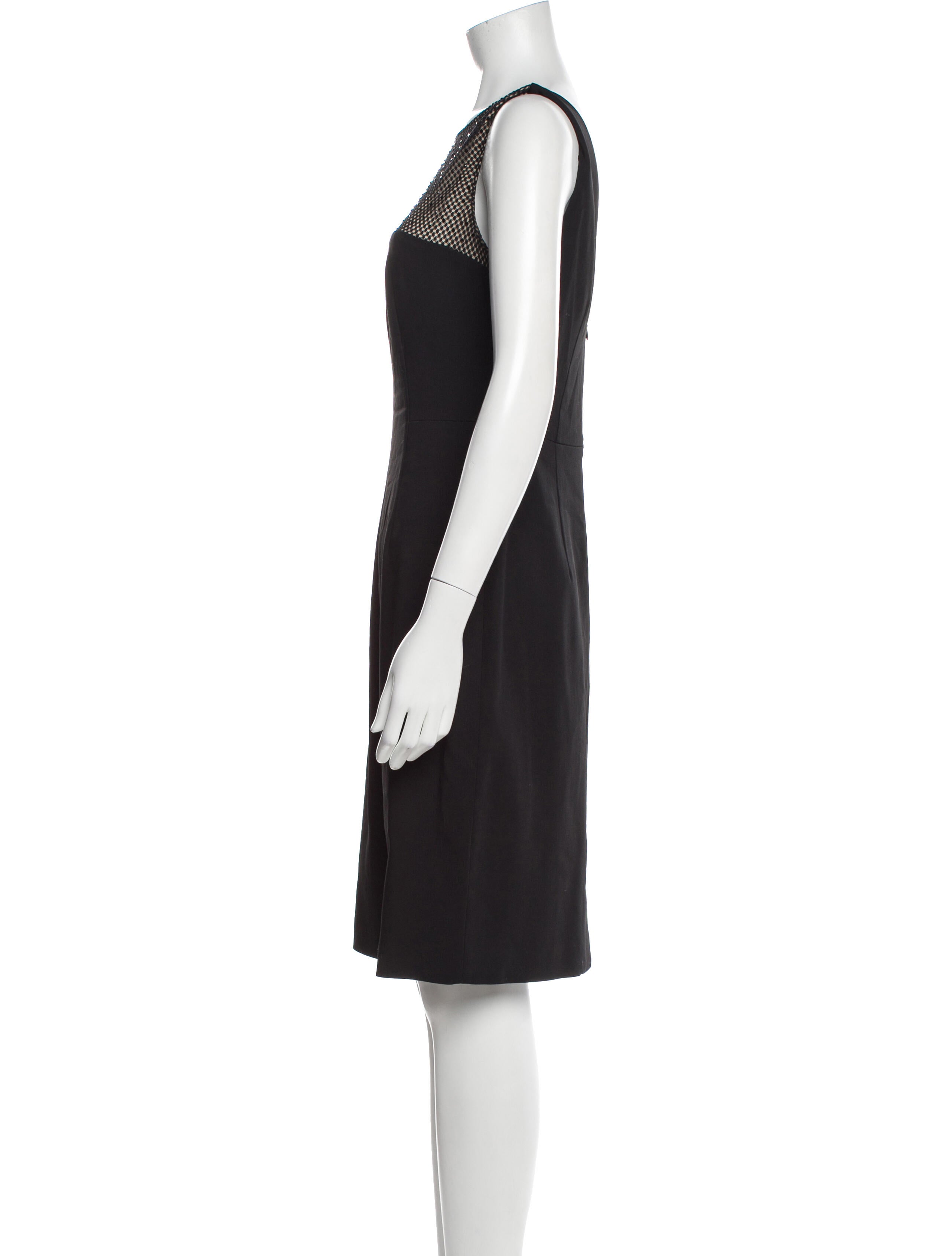 L'Agence Bateau Neckline Knee-Length Dress