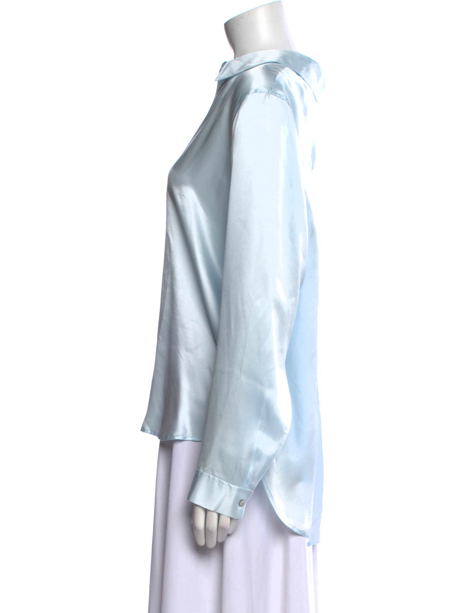 L'Agence Silk V-Neck Blouse