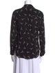 L'Agence Printed Long Sleeve Button-Up Top