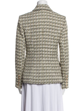 L'Agence Tweed Pattern Blazer
