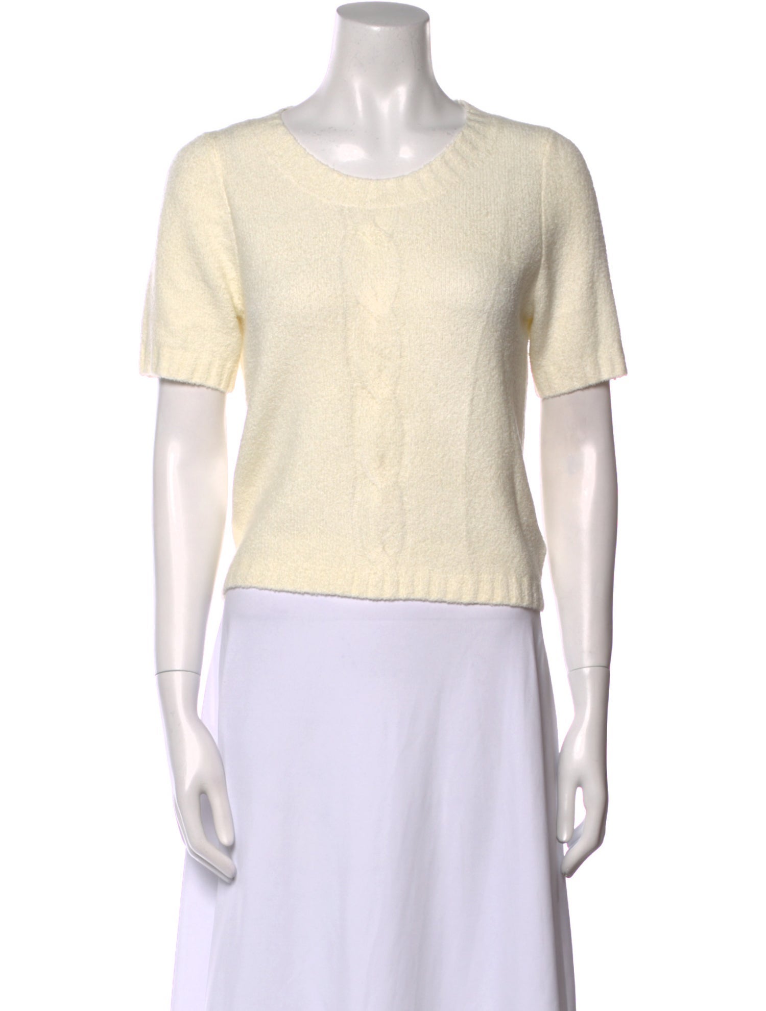 L'Agence Nylon Crew Neck Sweater