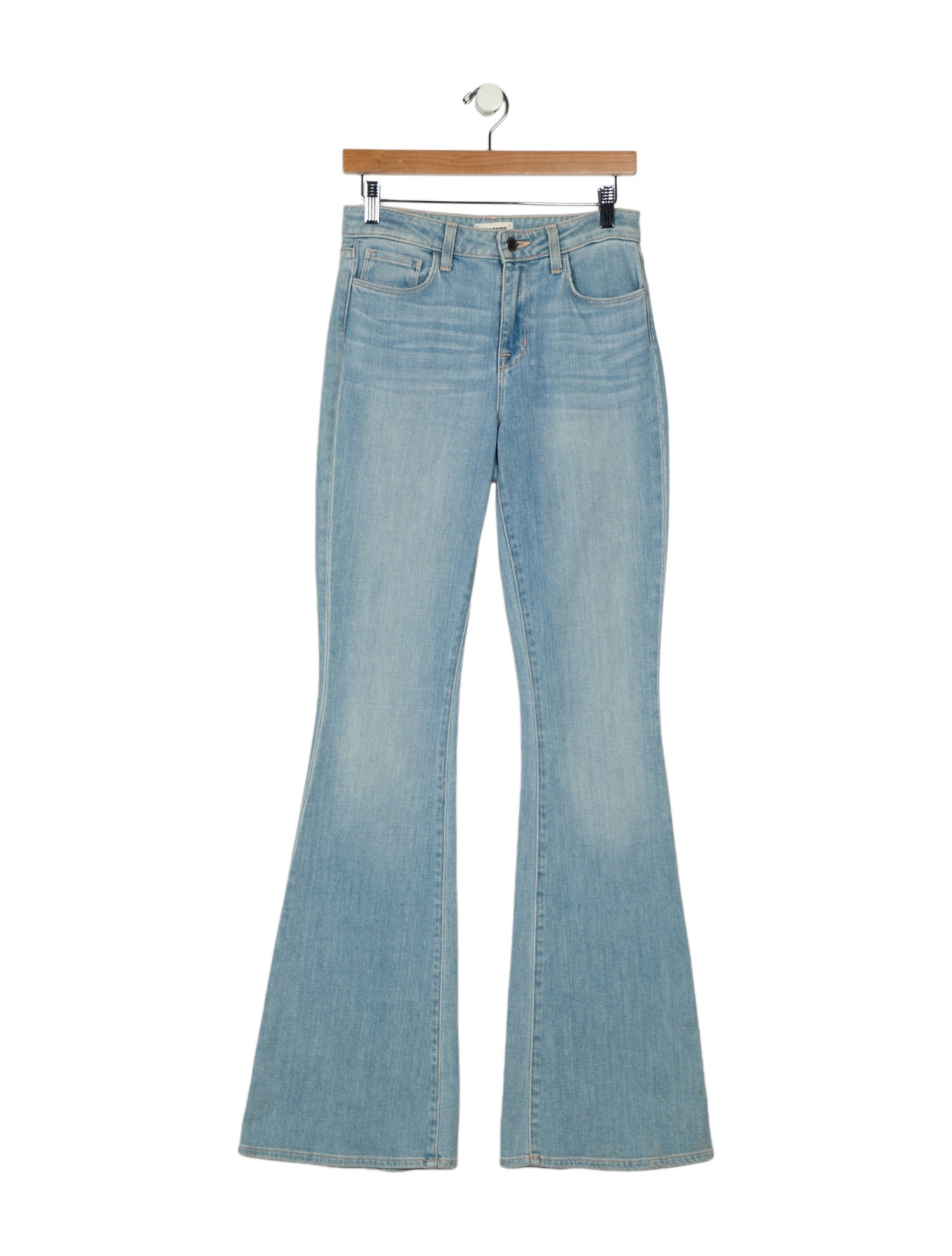 L'Agence Mid-Rise Wide Leg Jeans