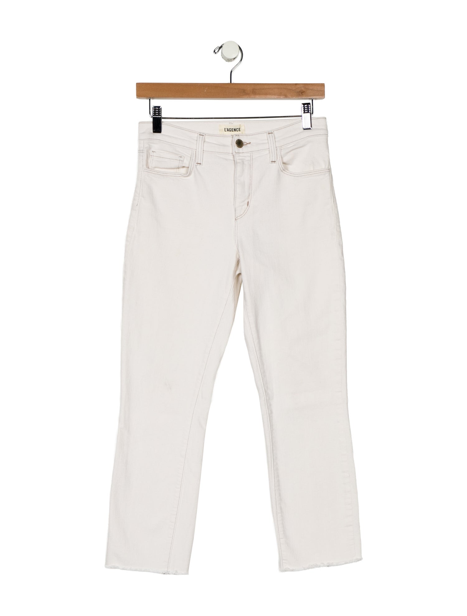 L'Agence Mid-Rise Straight Leg Jeans