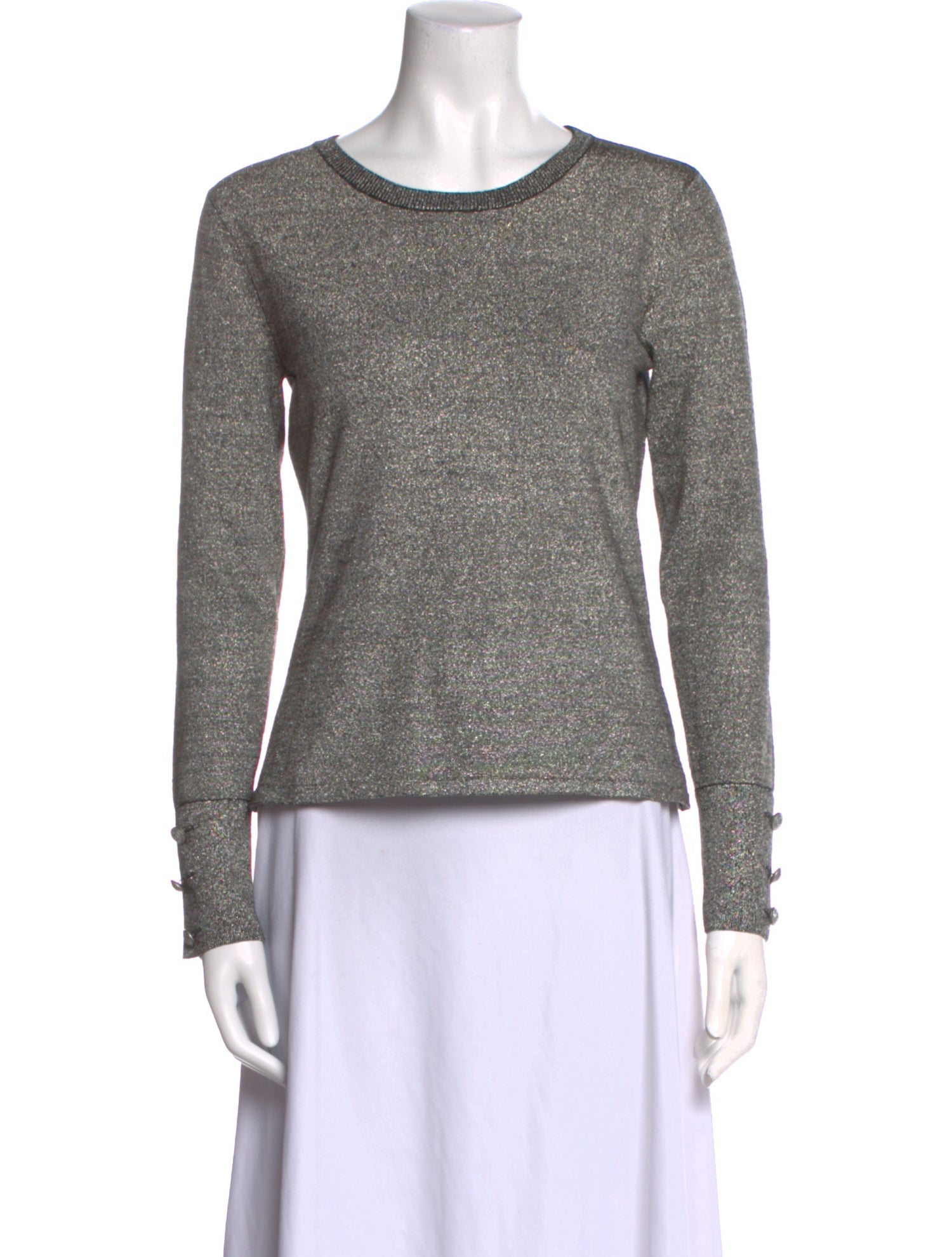 L'Agence Scoop Neck Long Sleeve Sweatshirt