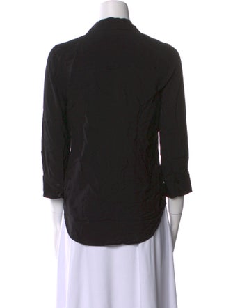 L'Agence Three-Quarter Sleeve Button-Up Top