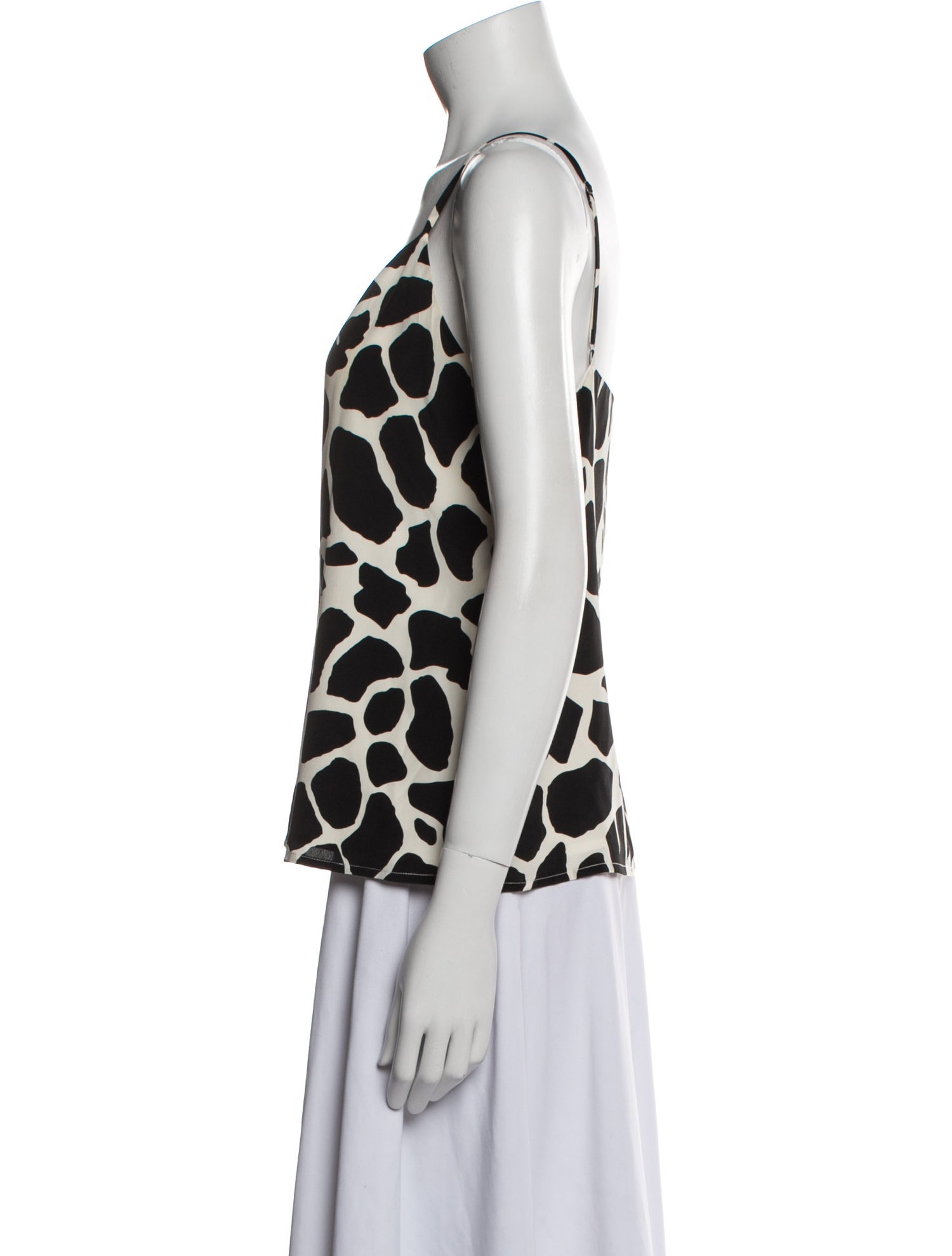 L'Agence Silk Printed Top