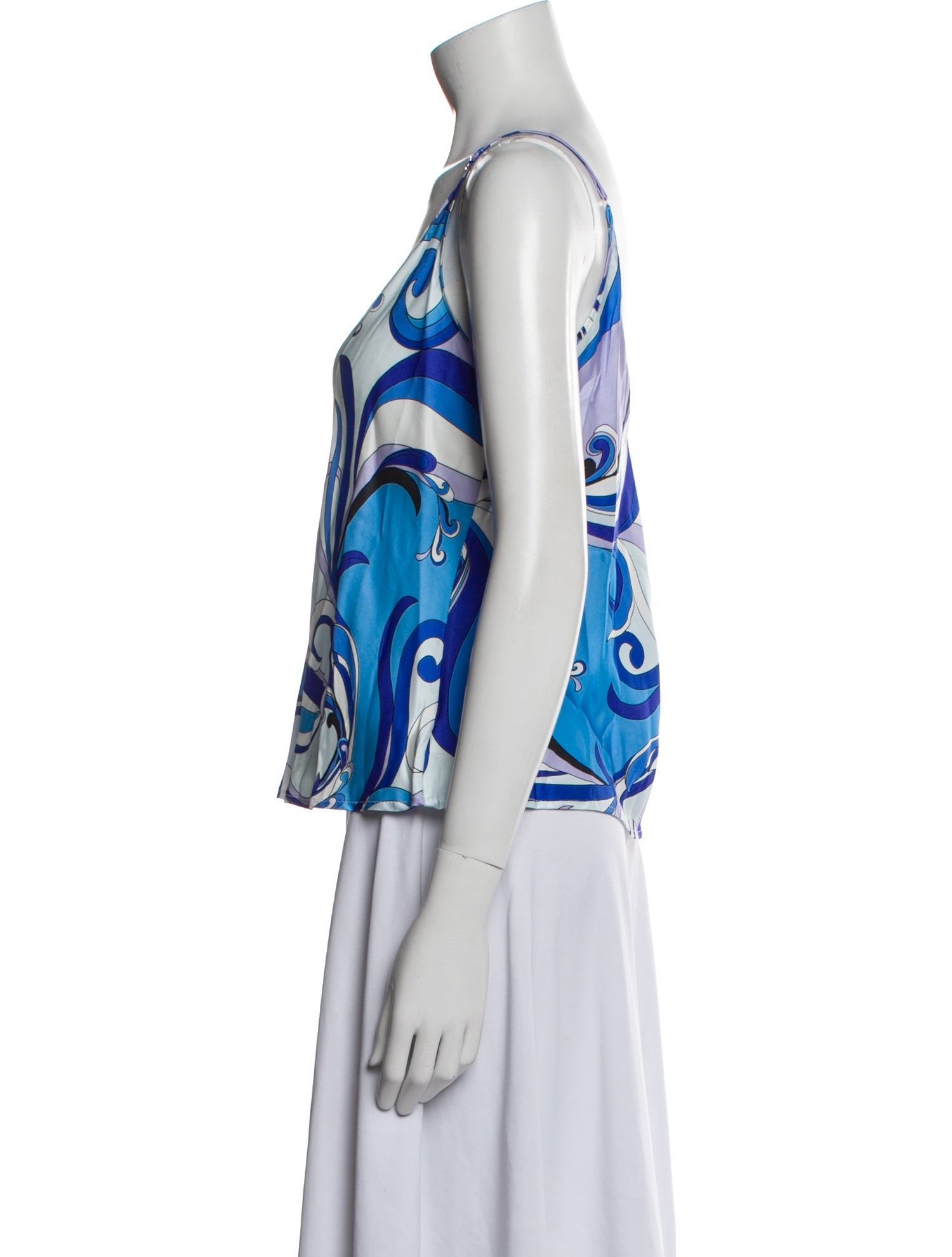 L'Agence Printed V-Neck Top w/ Tags