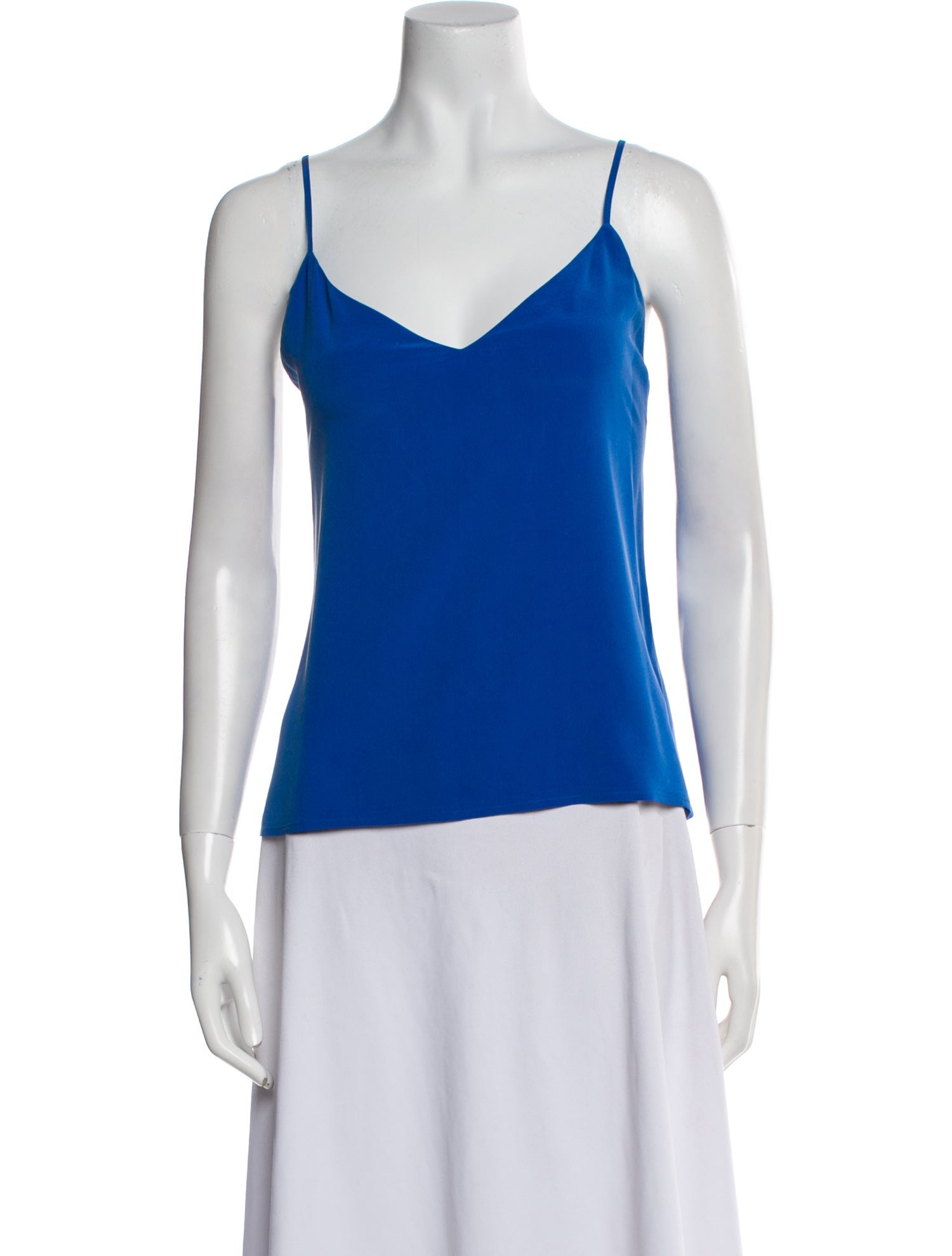 L'Agence Silk V-Neck Top