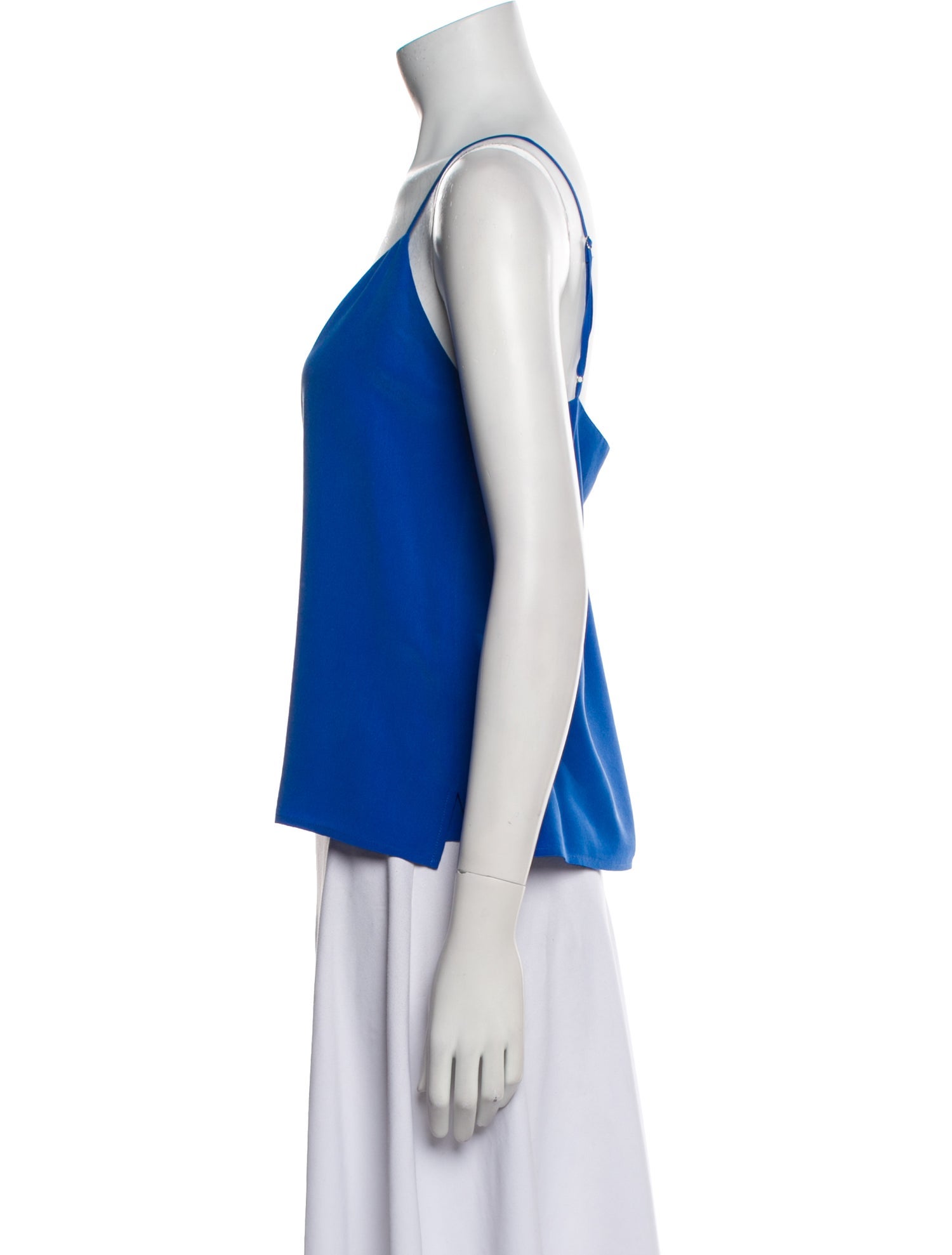 L'Agence Silk V-Neck Top