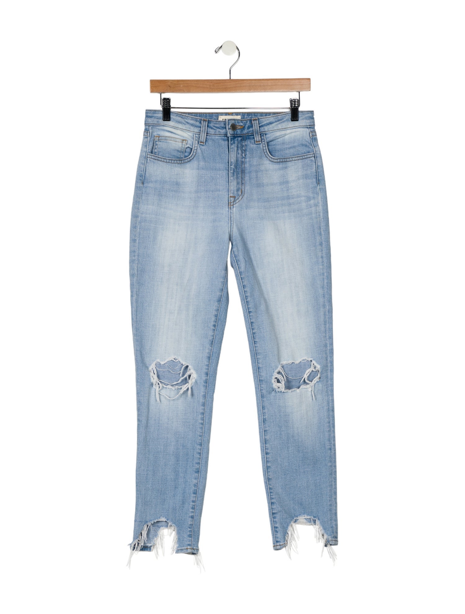 L'Agence Mid-Rise Straight Leg Jeans