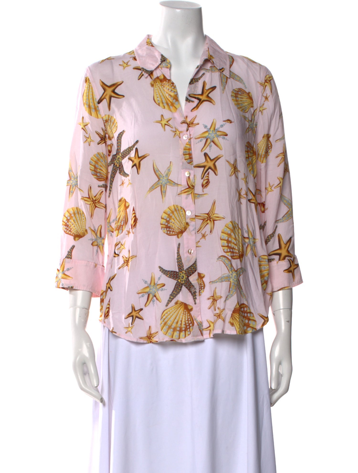 L'Agence Silk Printed Blouse