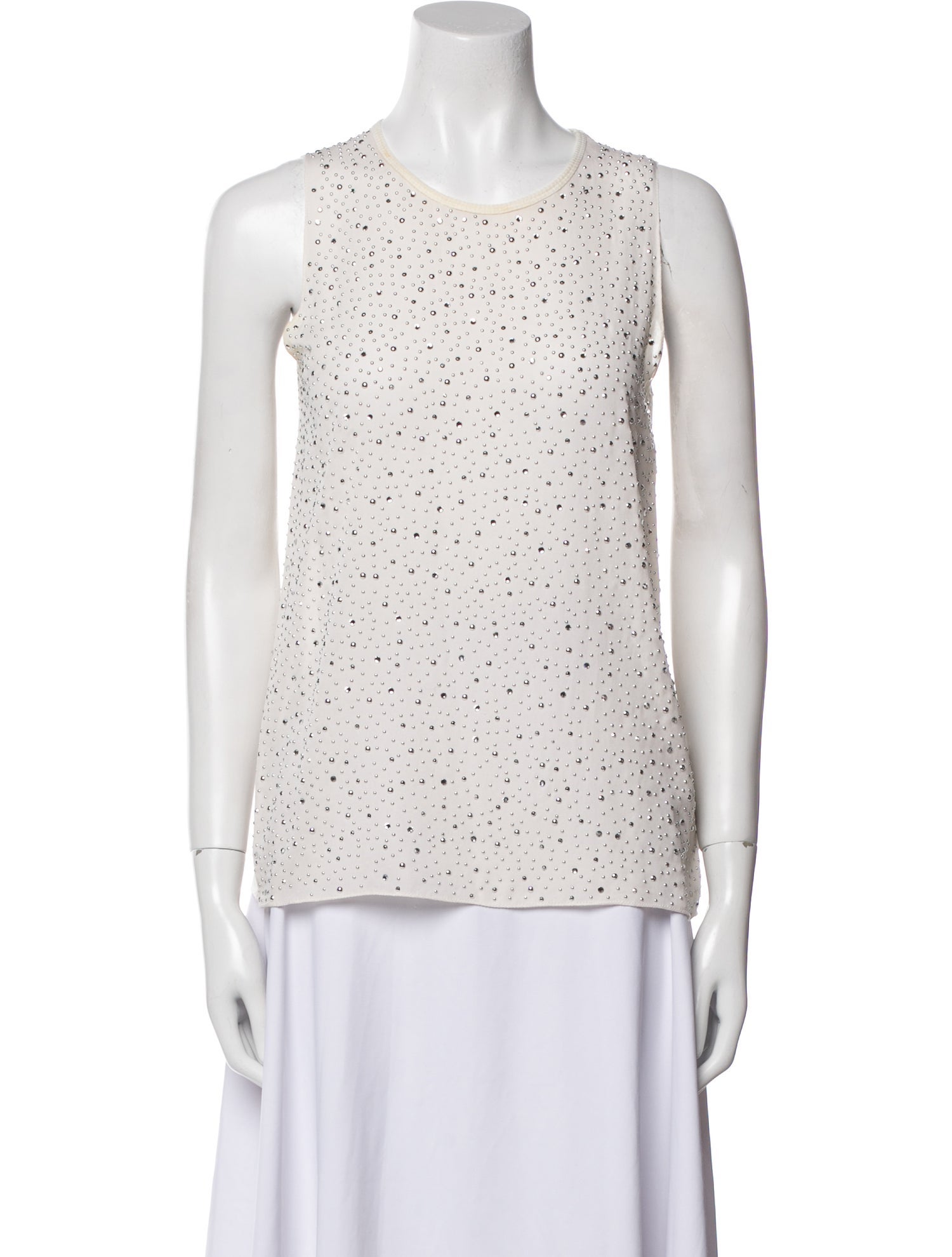 L'Agence Silk Scoop Neck Top