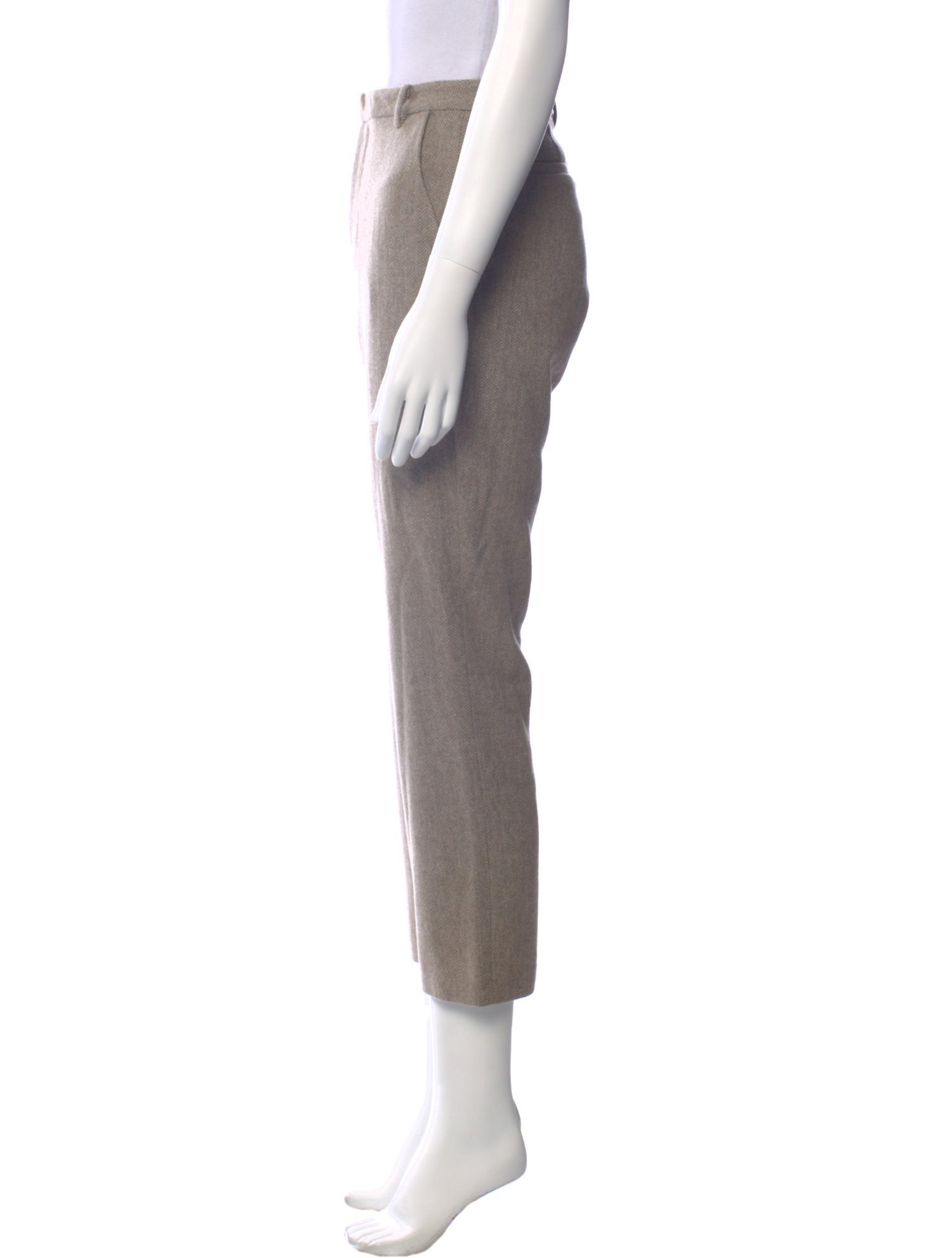 L'Agence Wool Straight Leg Pants