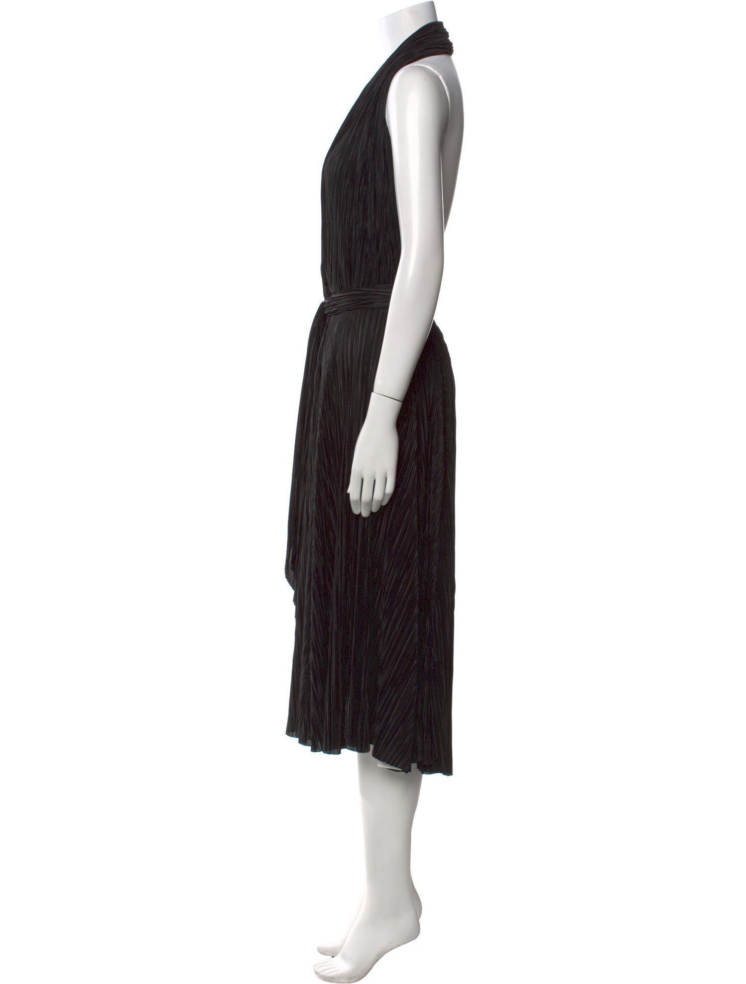 L'Agence Halterneck Long Dress