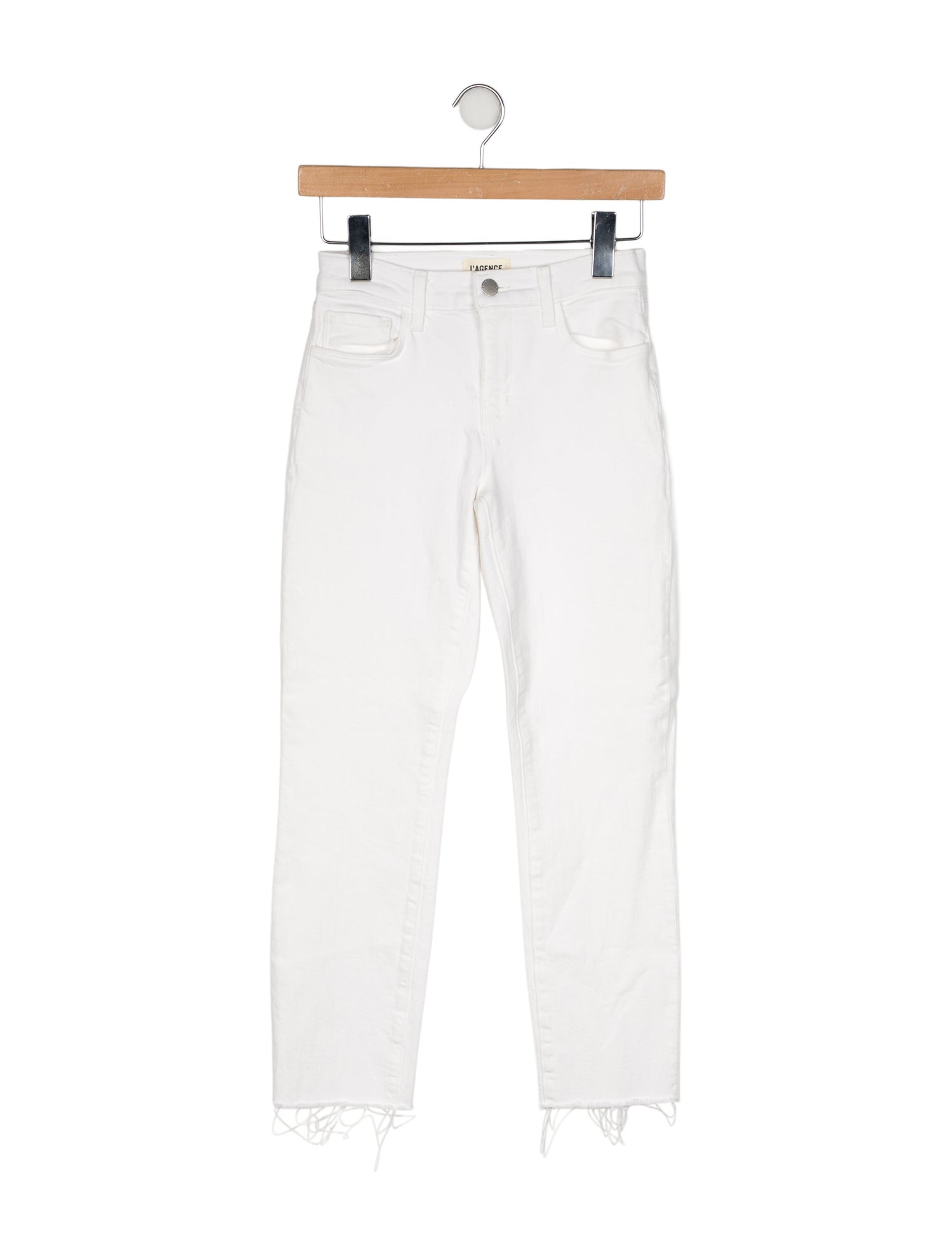 L'Agence Mid-Rise Straight Leg Jeans