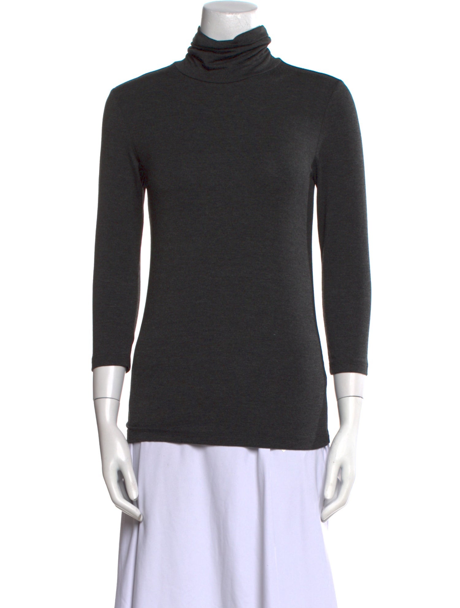 L'Agence Turtleneck Three-Quarter Sleeve Top