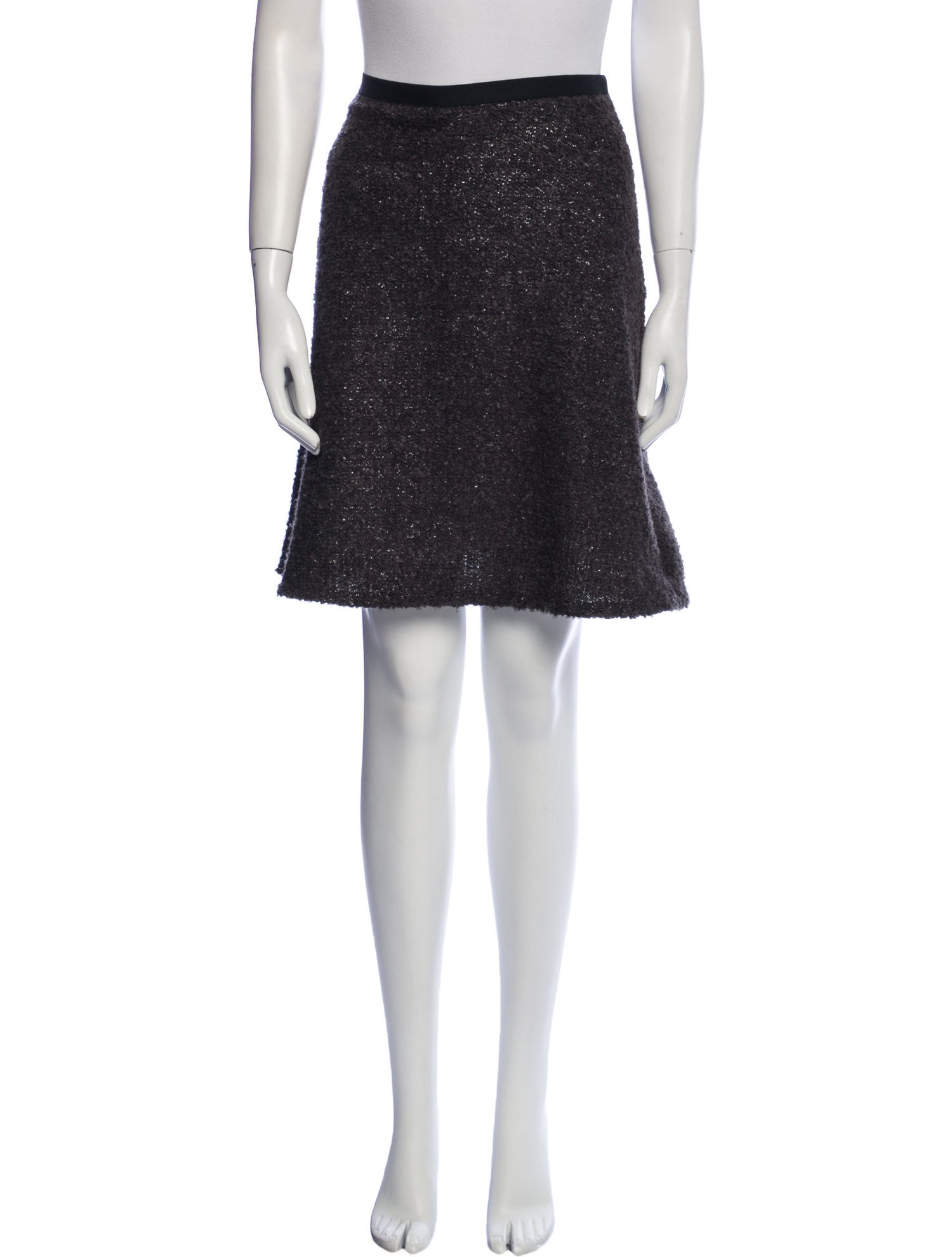 L'Agence Sequin Embellishments Knee-Length Skirt