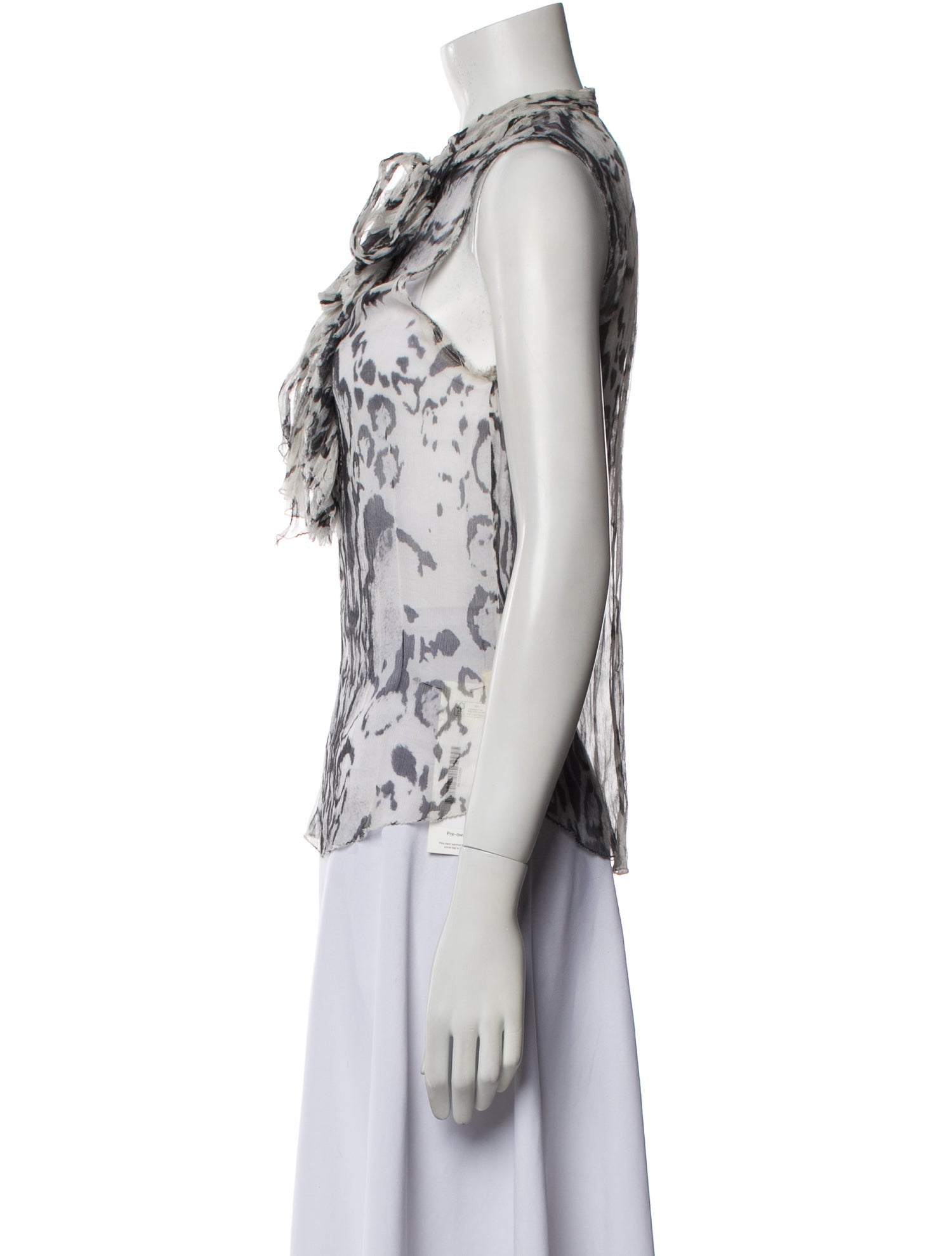 L'Agence Silk Printed Top