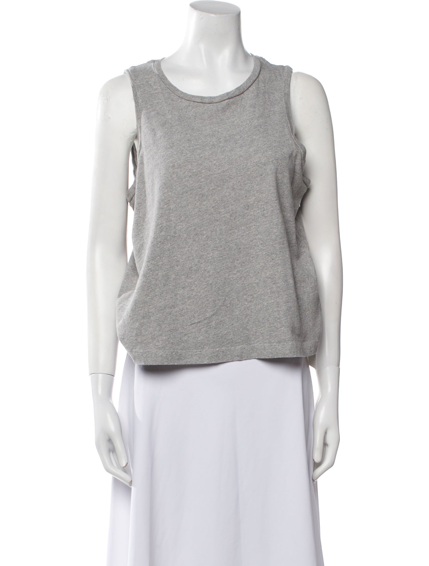 L'Agence Scoop Neck Sleeveless Top