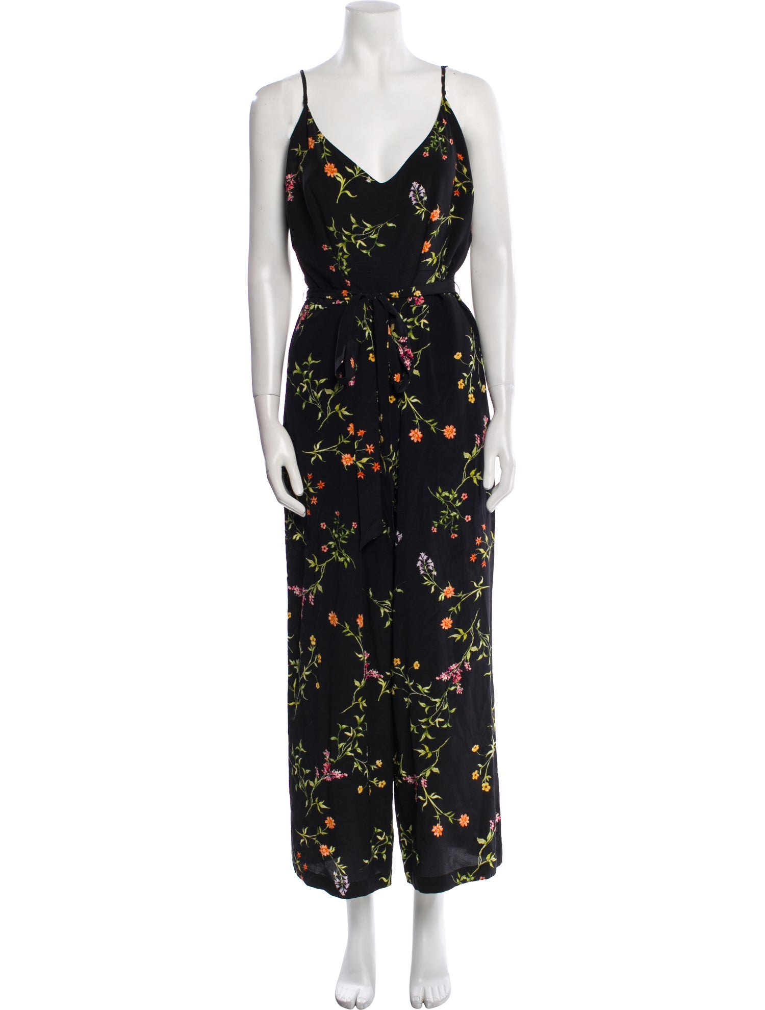 L'Agence Silk Printed Jumpsuit