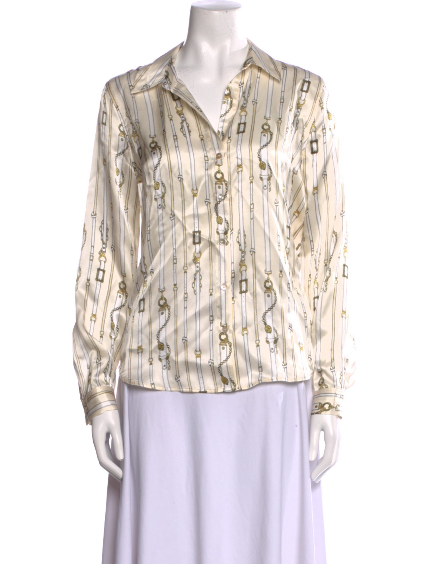 L'Agence Silk Printed Blouse
