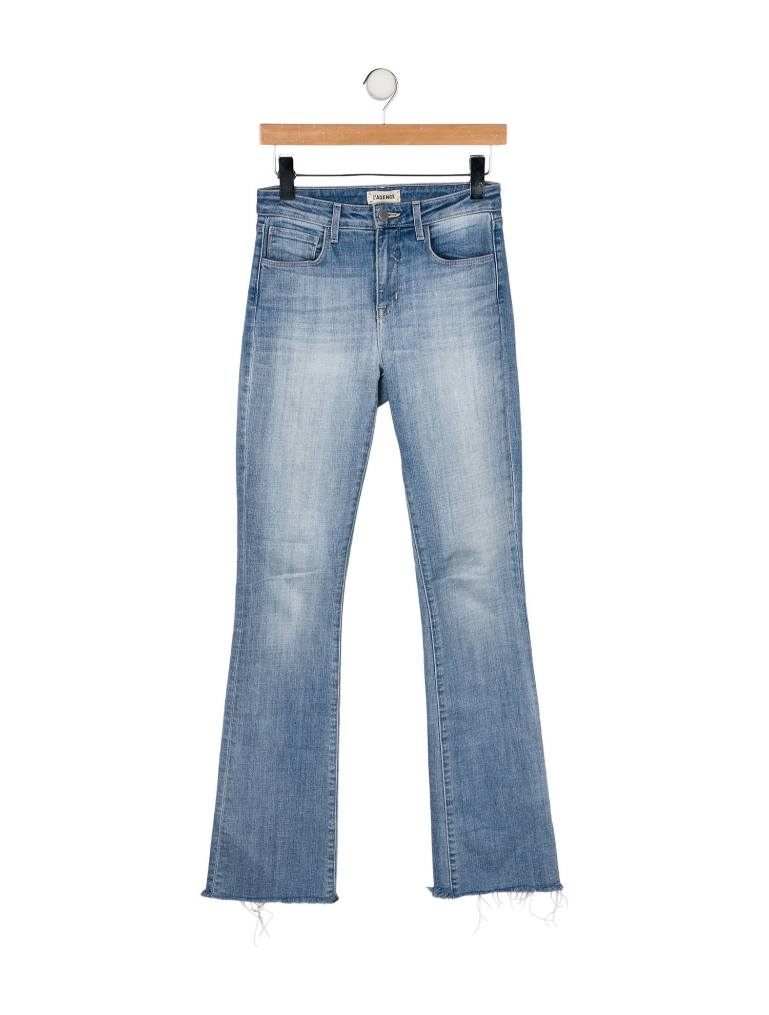 L'Agence Mid-Rise Straight Leg Jeans