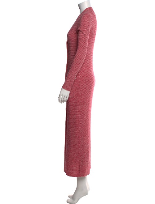 L'Agence Striped V-Neck Sweater