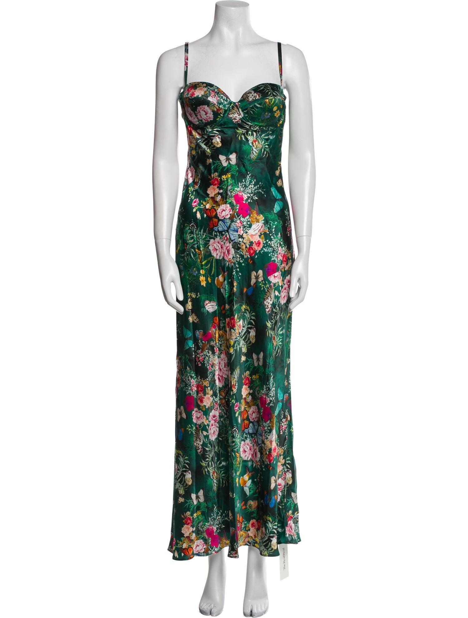 L'Agence Silk Long Dress