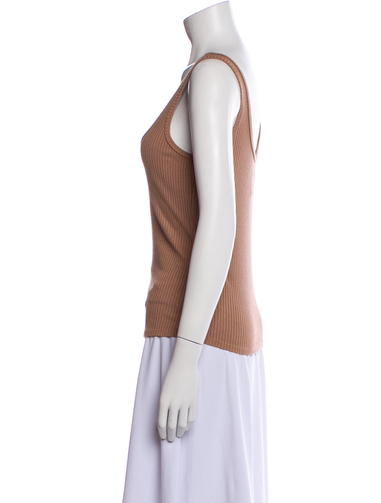L'Agence Scoop Neck Sleeveless Top