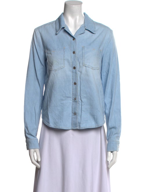 L'Agence Long Sleeve Button-Up Top