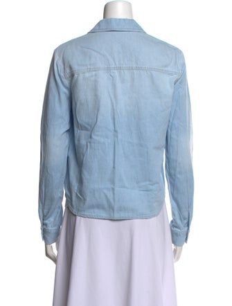 L'Agence Long Sleeve Button-Up Top