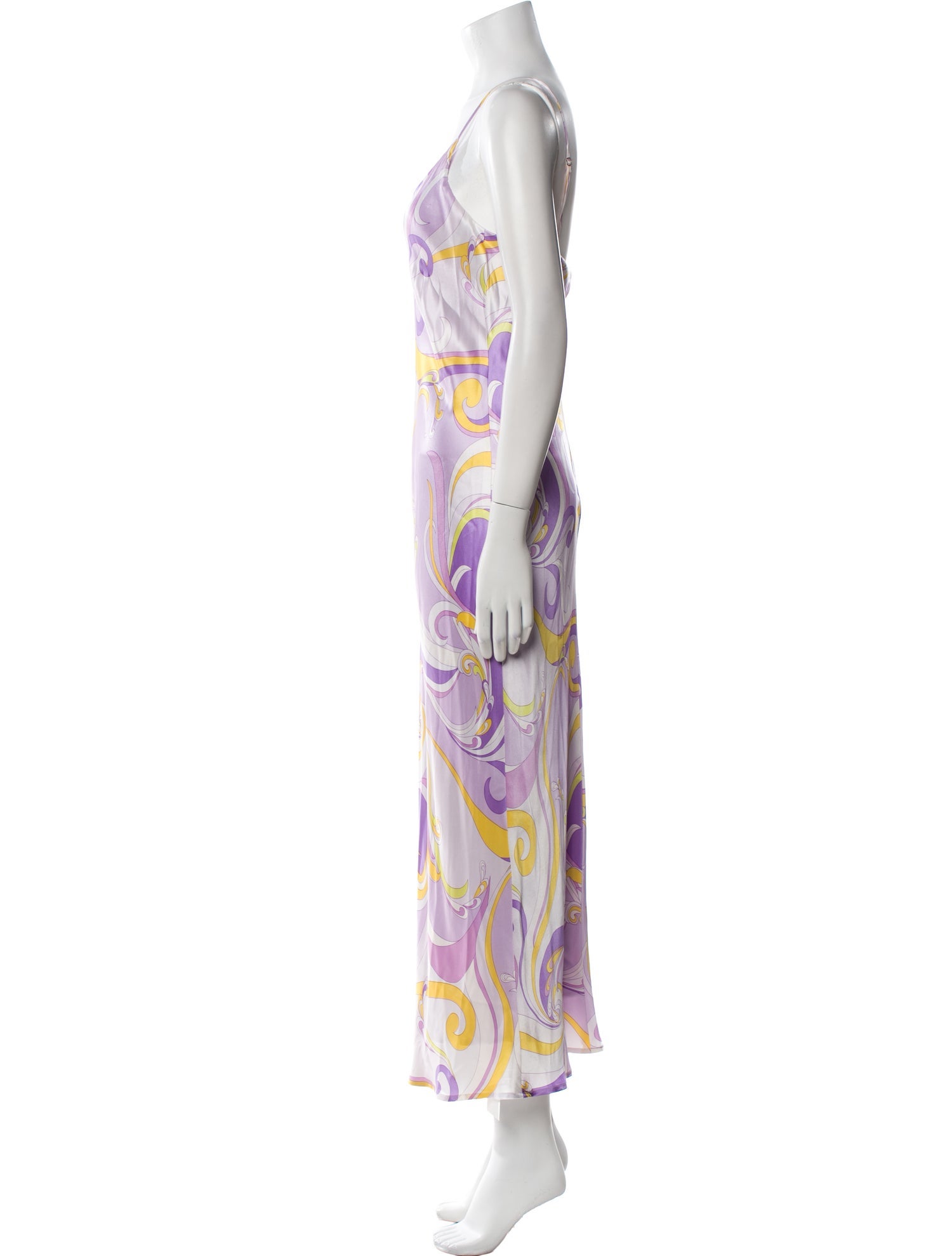 L'Agence Silk Long Dress