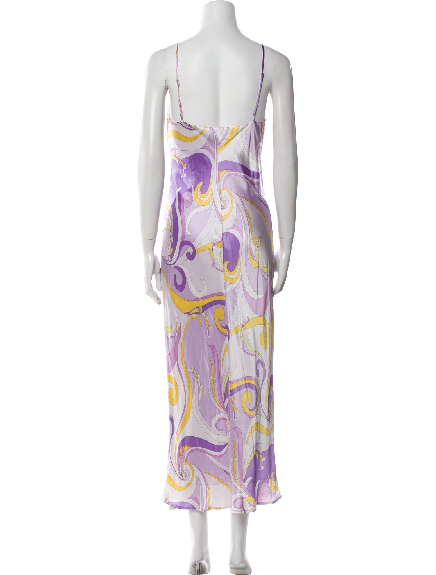L'Agence Silk Long Dress
