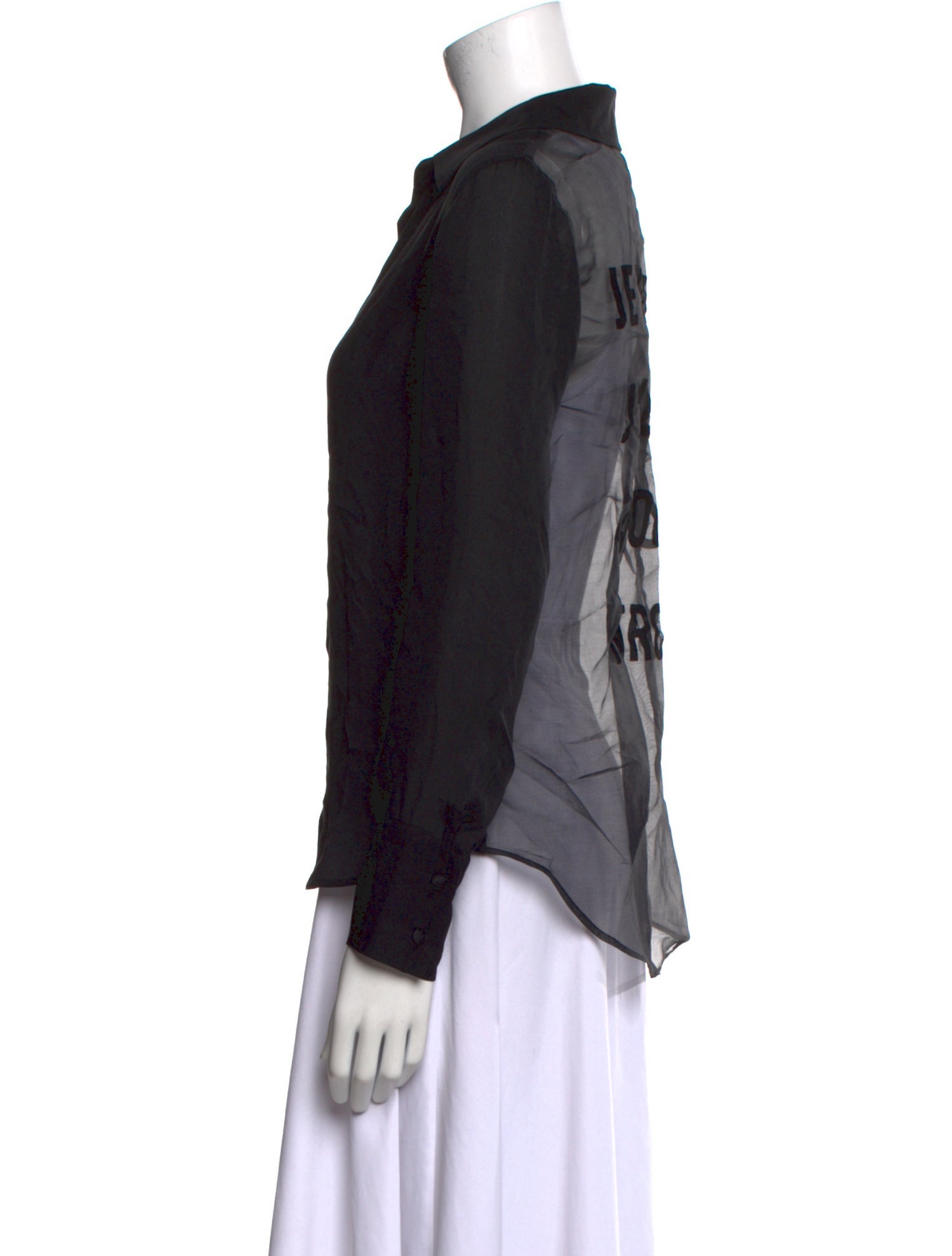 L'Agence Silk Long Sleeve Button-Up Top