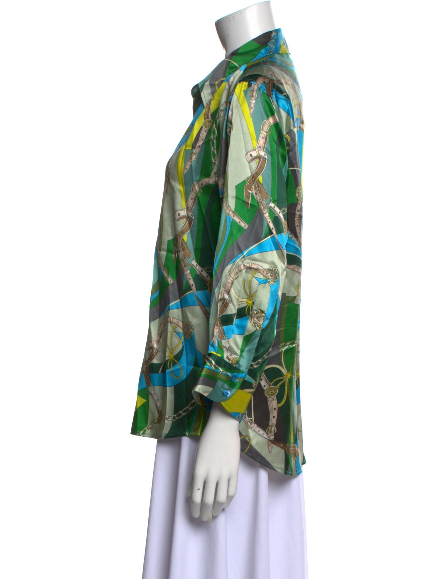 L'Agence Silk Printed Blouse